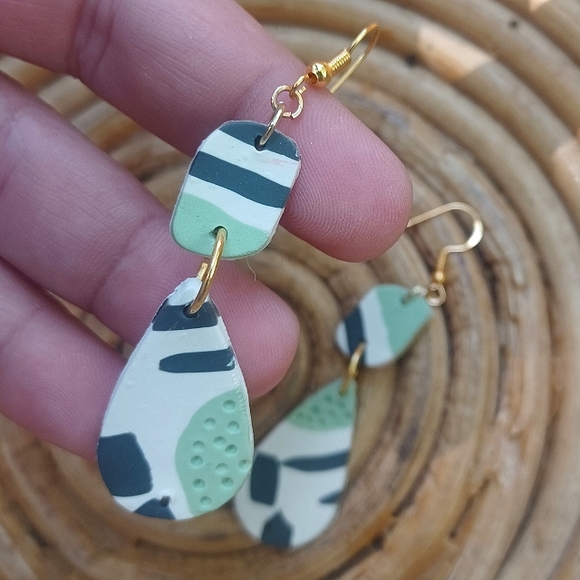 Handmade Polymer Clay Earrings - Picture 3 of 4